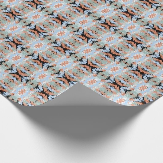 Abstract Split Ends Pattern And Soft Pastels Geschenkpapier (Ecke)