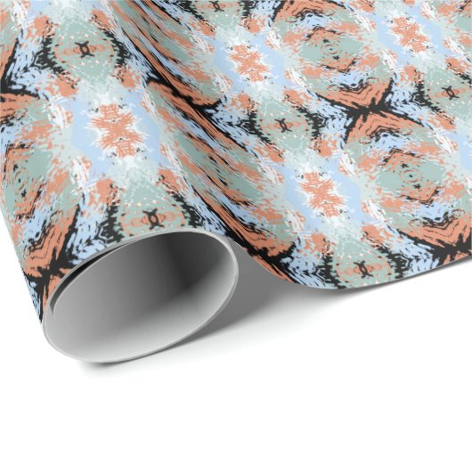Abstract Split Ends Pattern And Soft Pastels Geschenkpapier (Rolleneckpunkt)