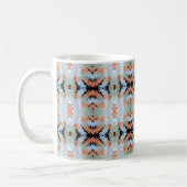 Abstract Split Ends Pattern And Soft Pastels Kaffeetasse (Links)