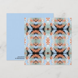 Abstract Split Ends Pattern And Soft Pastels Karte
