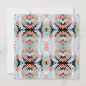 Abstract Split Ends Pattern And Soft Pastels Karte (Vorderseite)