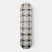 Abstract Split Ends Pattern And Soft Pastels Skateboard (Vorderseite)