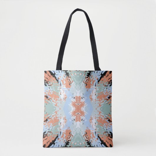 Abstract Split Ends Pattern And Soft Pastels Tasche (Vorderseite)
