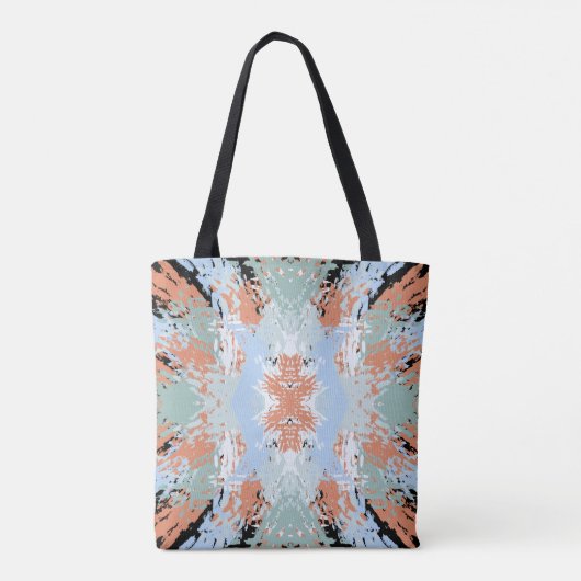 Abstract Split Ends Pattern And Soft Pastels Tasche (Rückseite)