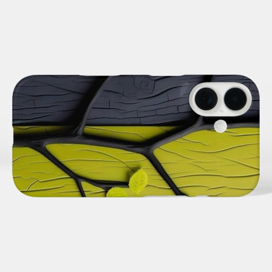 Abstract Split Tree Texture Phone Case (Rückseite (Horizontal))