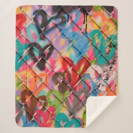 Abstract Spray Paint Texture Backgroundart,street, Sherpadecke (Vorderseite)