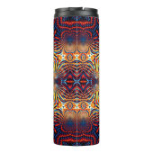 Abstract square background. Symmetric round decora Thermosbecher (Rückseite)