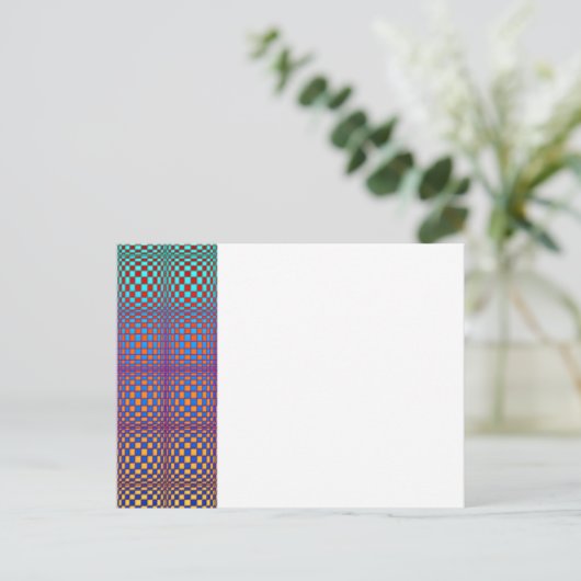 Abstract Squares 2 Postkarte (Stehend Vorderseite)