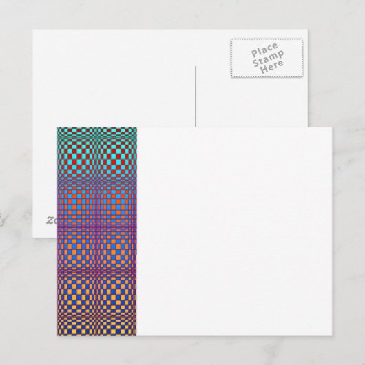 Abstract Squares 2 Postkarte (Vorne/Hinten)