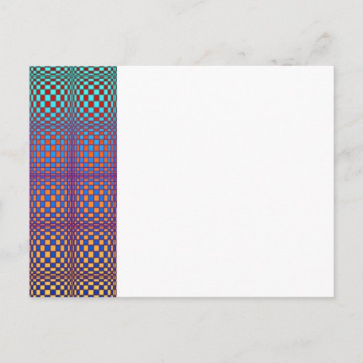 Abstract Squares 2 Postkarte (Vorderseite)