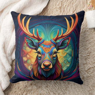 ABSTRACT STAG CUSHION KISSEN