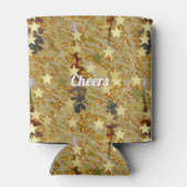 Abstract Stencil Pattern Glitz Any Age Birthday Dosenkühler (Rückseite)