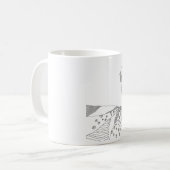 Abstract stick figure custom mug giraffe kaffeetasse (Vorderseite Links)
