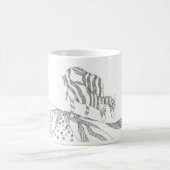 Abstract stick figure custom mug giraffe kaffeetasse (Mittel)