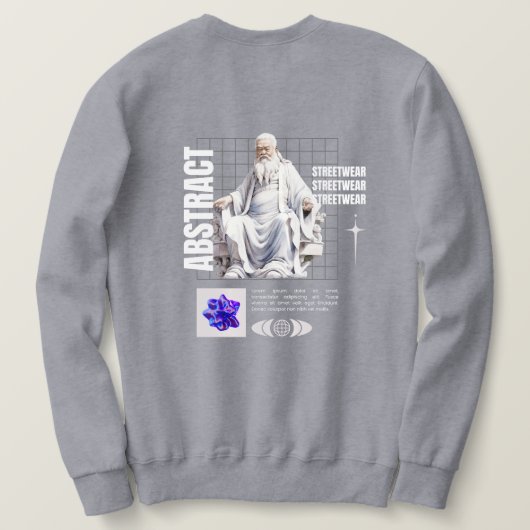 abstract - streetwear sweatshirt (Design Rückseite)