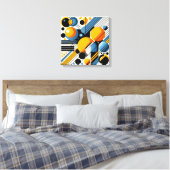 Abstract Stretched Canvas Print Leinwanddruck (Insitu (Schlafzimmer))