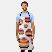 abstract striped raindrops seamless pattern multic schürze (Getragen)
