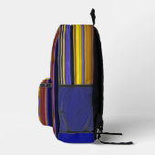 Abstract Stripes Design 1 Bedruckter Rucksack (Rechts)