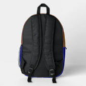 Abstract Stripes Design 1 Bedruckter Rucksack (Rückseite)