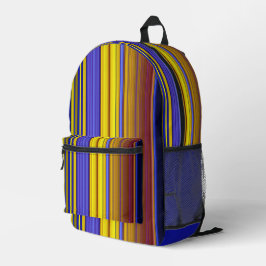 Abstract Stripes Design 1 Bedruckter Rucksack