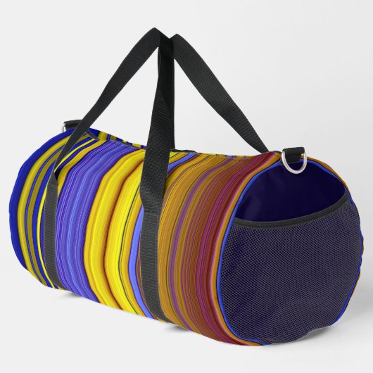 Abstract Stripes Design 1 Duffle Bag (Rechte Ecke)