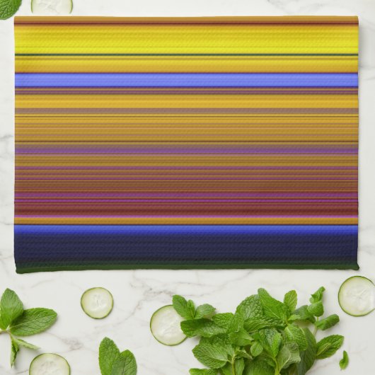 Abstract Stripes Design 1 Geschirrtuch (Gefaltet)