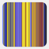Abstract Stripes Design 1 Quadratischer Aufkleber (Vorderseite)
