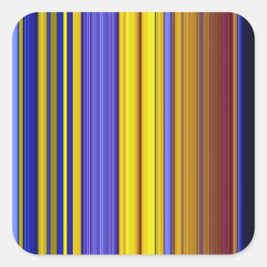 Abstract Stripes Design 1 Quadratischer Aufkleber (Vorderseite)