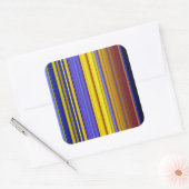 Abstract Stripes Design 1 Quadratischer Aufkleber (Umschlag)
