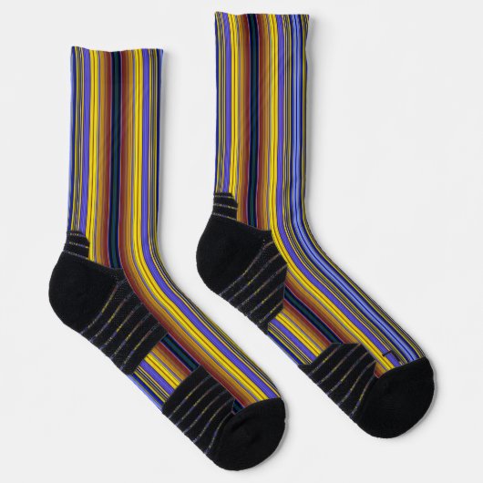 Abstract Stripes Design 1 Socken (Rechts)
