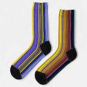Abstract Stripes Design 1 Socken (Linkes Detail)