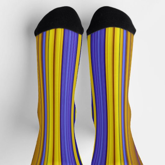 Abstract Stripes Design 1 Socken (Oben)