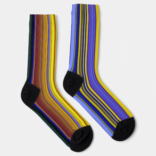 Abstract Stripes Design 1 Socken (Rechts)