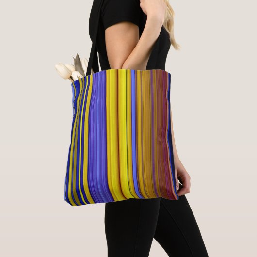 Abstract Stripes Design 1 Tasche (Von Nahem)