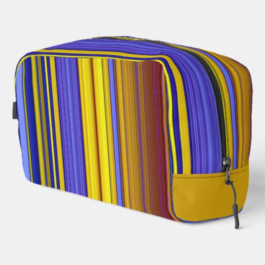 Abstract Stripes Design 1 Waschbeutel (Rechte Ecke)