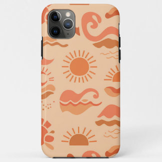 Abstract Summer Sun and Waves Pattern Case-Mate iPhone Hülle