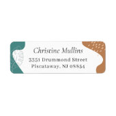 Abstract Summer Tropical Return Address (Vorne)