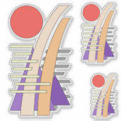 Abstract Sun, Shadows, Reflections, and Structures Aufkleber (Vorderseite)