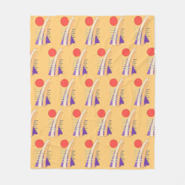 Abstract Sun, Shadows, Reflections, and Structures Fleecedecke