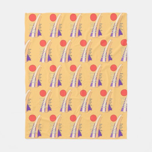 Abstract Sun, Shadows, Reflections, and Structures Fleecedecke (Vorderseite)