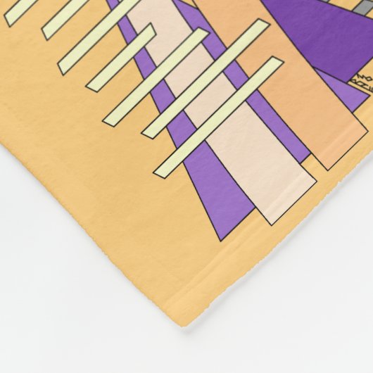 Abstract Sun, Shadows, Reflections, and Structures Fleecedecke (Ecke)