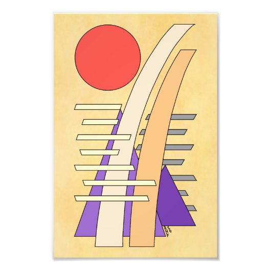 Abstract Sun, Shadows, Reflections, and Structures Fotodruck (Vorne)