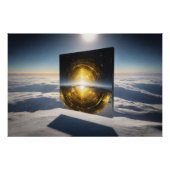 Abstract Sun Stone Poster (Vorderseite)