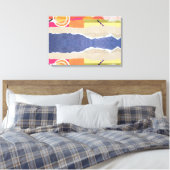abstract sunset and beach design wall art leinwanddruck (Insitu (Schlafzimmer))