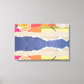 abstract sunset and beach design wall art leinwanddruck (Vorderseite)