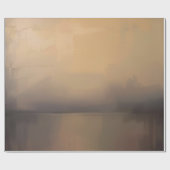 Abstract Sunset Landscape Gift Wrap – Warm Earth T Geschenkpapier (Flach)