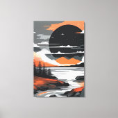 Abstract Sunset Leinwanddruck (Vorderseite)