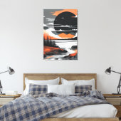Abstract Sunset Leinwanddruck (Insitu (Schlafzimmer))