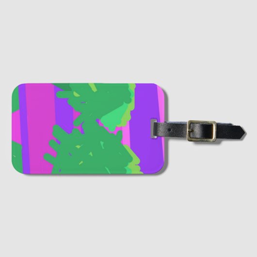 Abstract Sunset Luggage Tag Gepäckanhänger (Vorderseite (Horizontal))