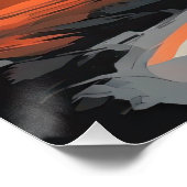 Abstract Sunset Poster (Ecke)